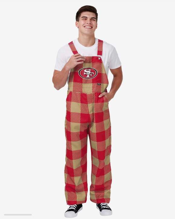 FOCO Other - San Francisco 49ers Men’s Plaid Bib Overalls by  FOCO, Size 2XL